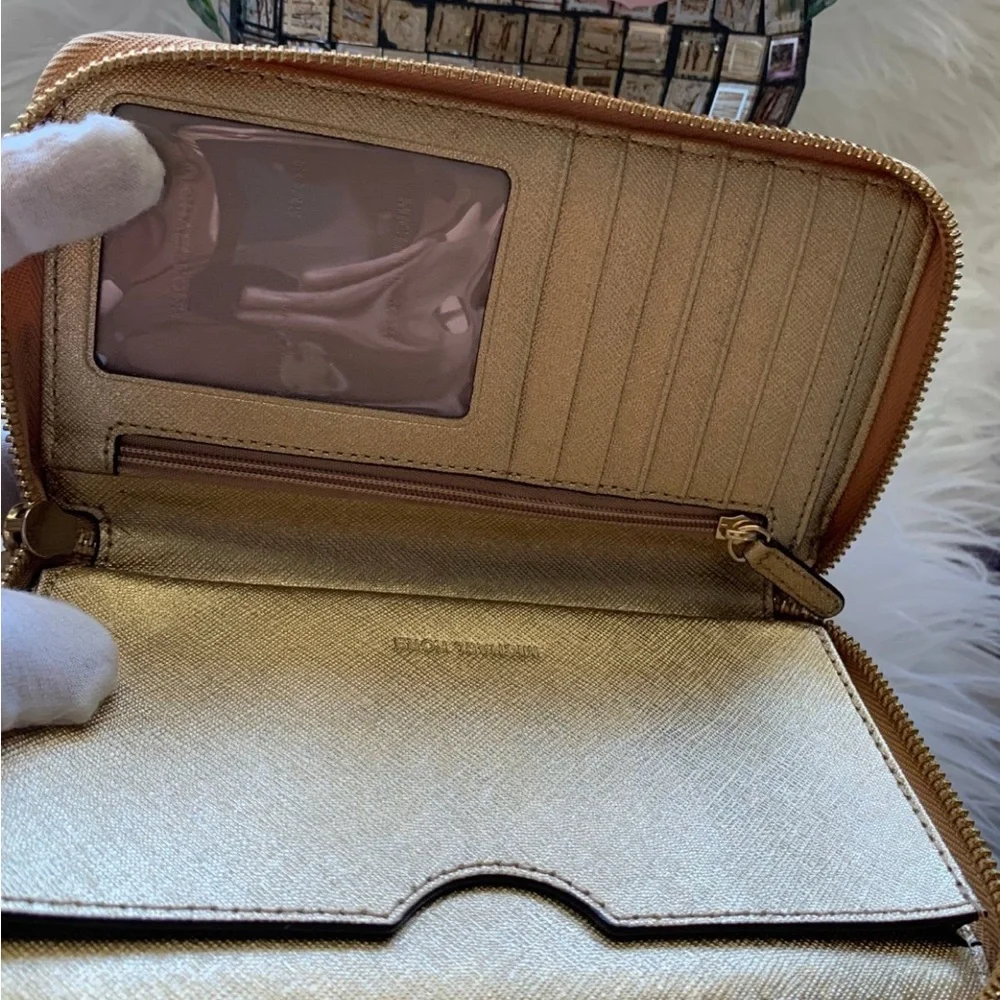 Michael Kors Metallic Gold Wallet